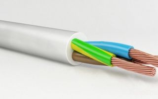 Technical characteristics of the PVS cable