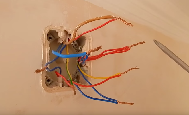 switching through and toggle switches in the junction box