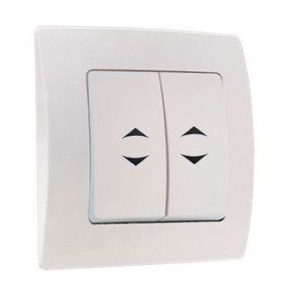 two-button pass-through switch without illumination