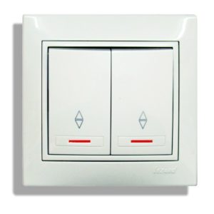two-key pass-through switch with illumination