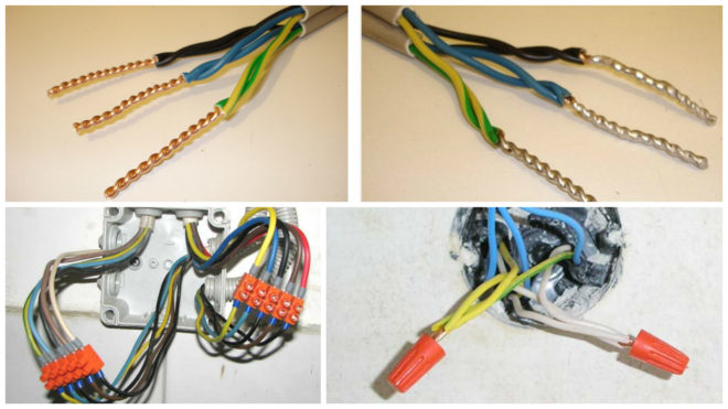 soldering and insulation of wire strands