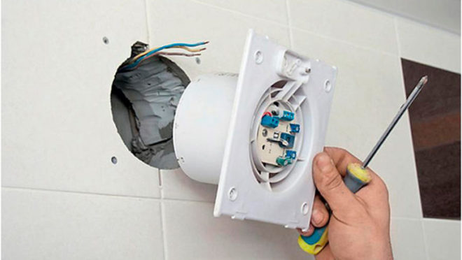 pripojenie ventilátora v kúpeľni