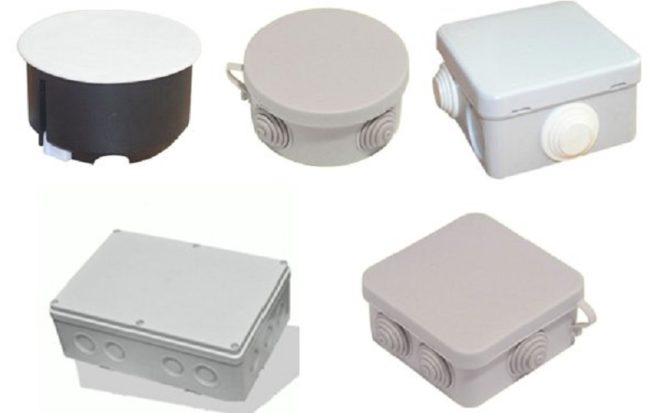 various types of junction boxes