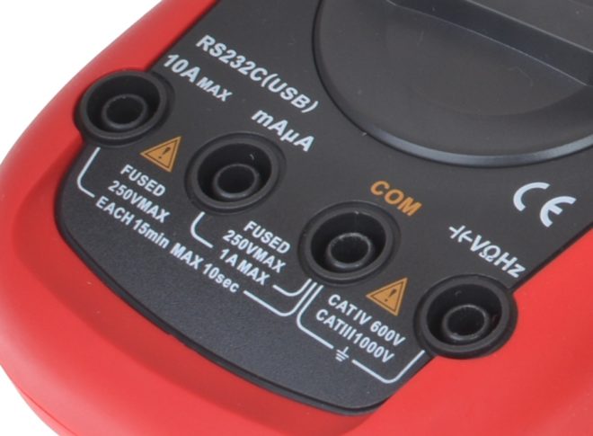 Multimeter connectors for connecting probes