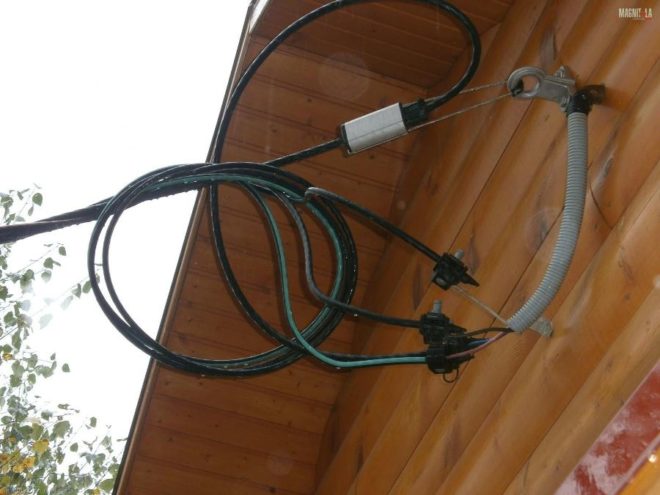 Cable entry into the house