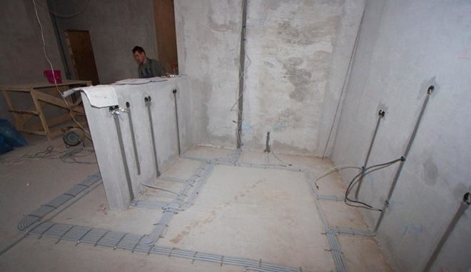 Floor wiring - no horizontal lines