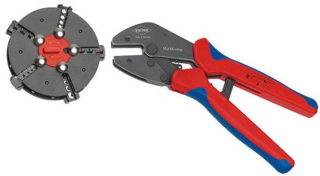Cassette pliers with the ability to choose the shape and size of the crimp