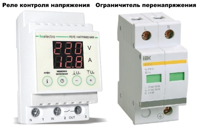 Monitoring relay and voltage limiter