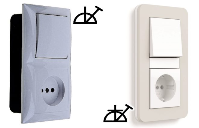 Units with one-button switches