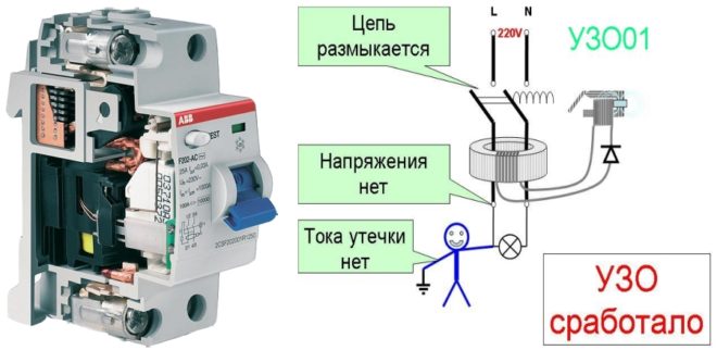 The internal structure of the RCD and the principle of its operation