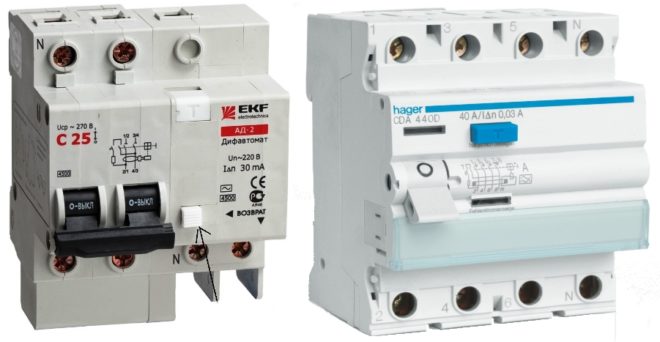 Difference between RCD and difavtomat