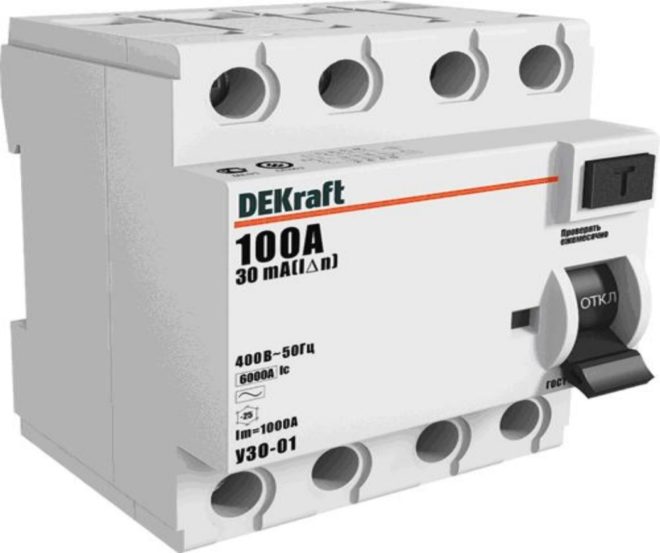 RCD manufactured by DEKraft